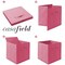 Casafield Set of 6 Collapsible Fabric Cube Storage Bins - Foldable Cloth Baskets for Shelves, Cubby Organizers & More